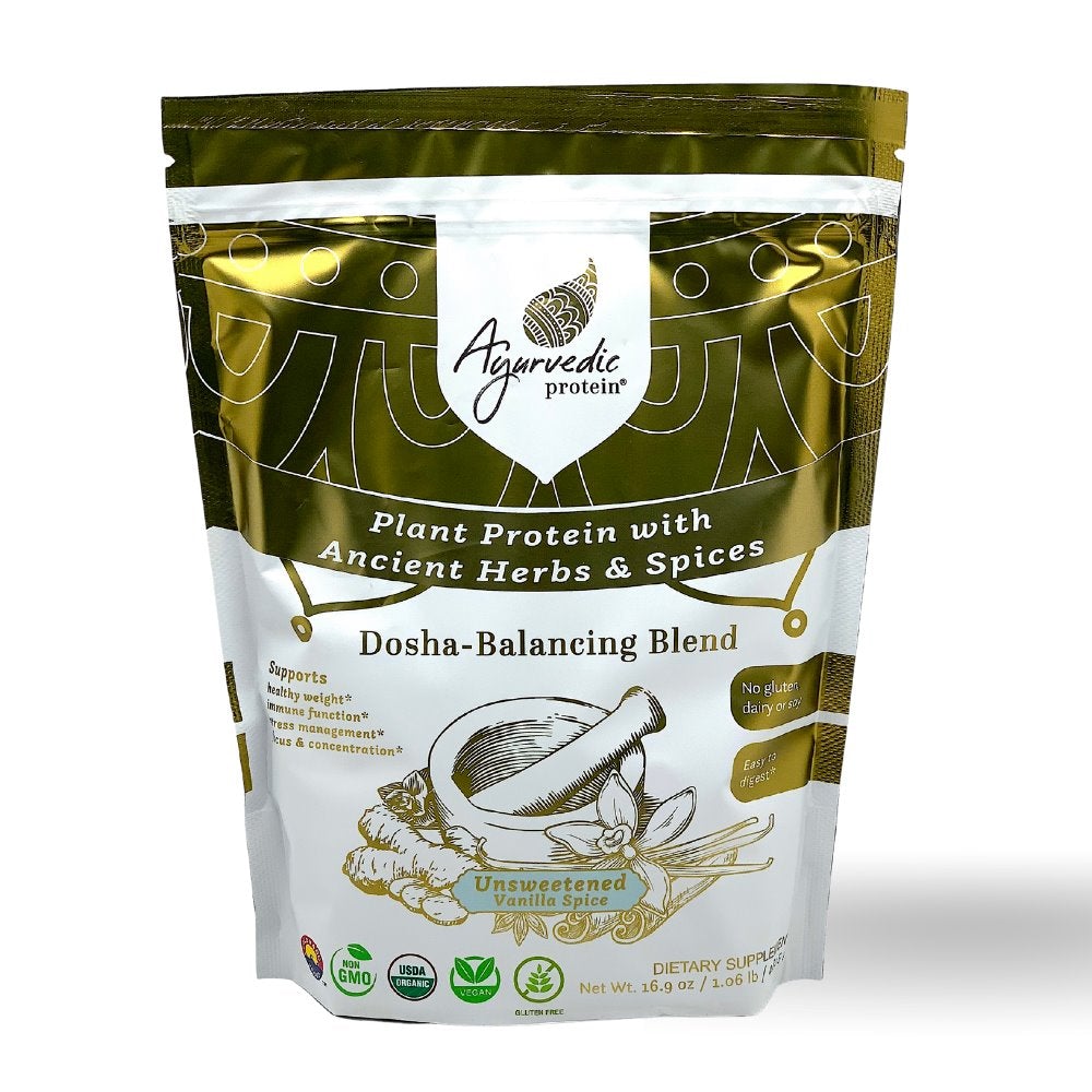 UNSWEETENED Dosha-Balancing Blend Plant Protein Powder - The Ayurvedic Protein Co.